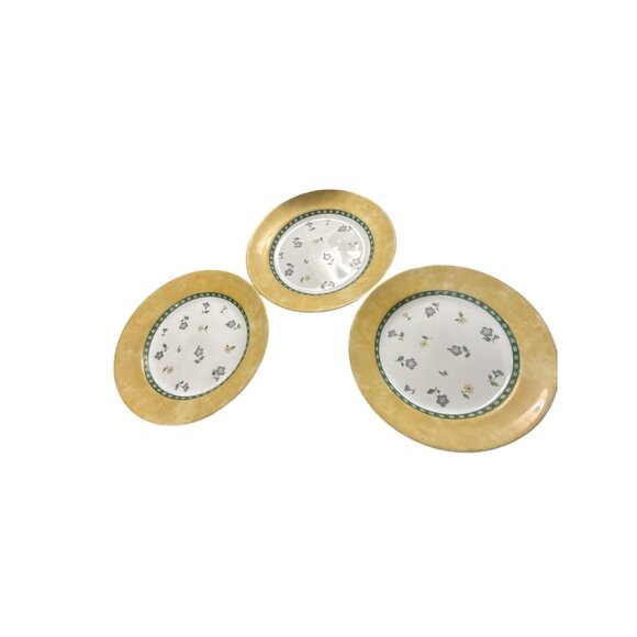 3 CorningWare Classical Garden Pattern Luncheon Plates 8.5-Inch Made In USA - Picture 1 of 5